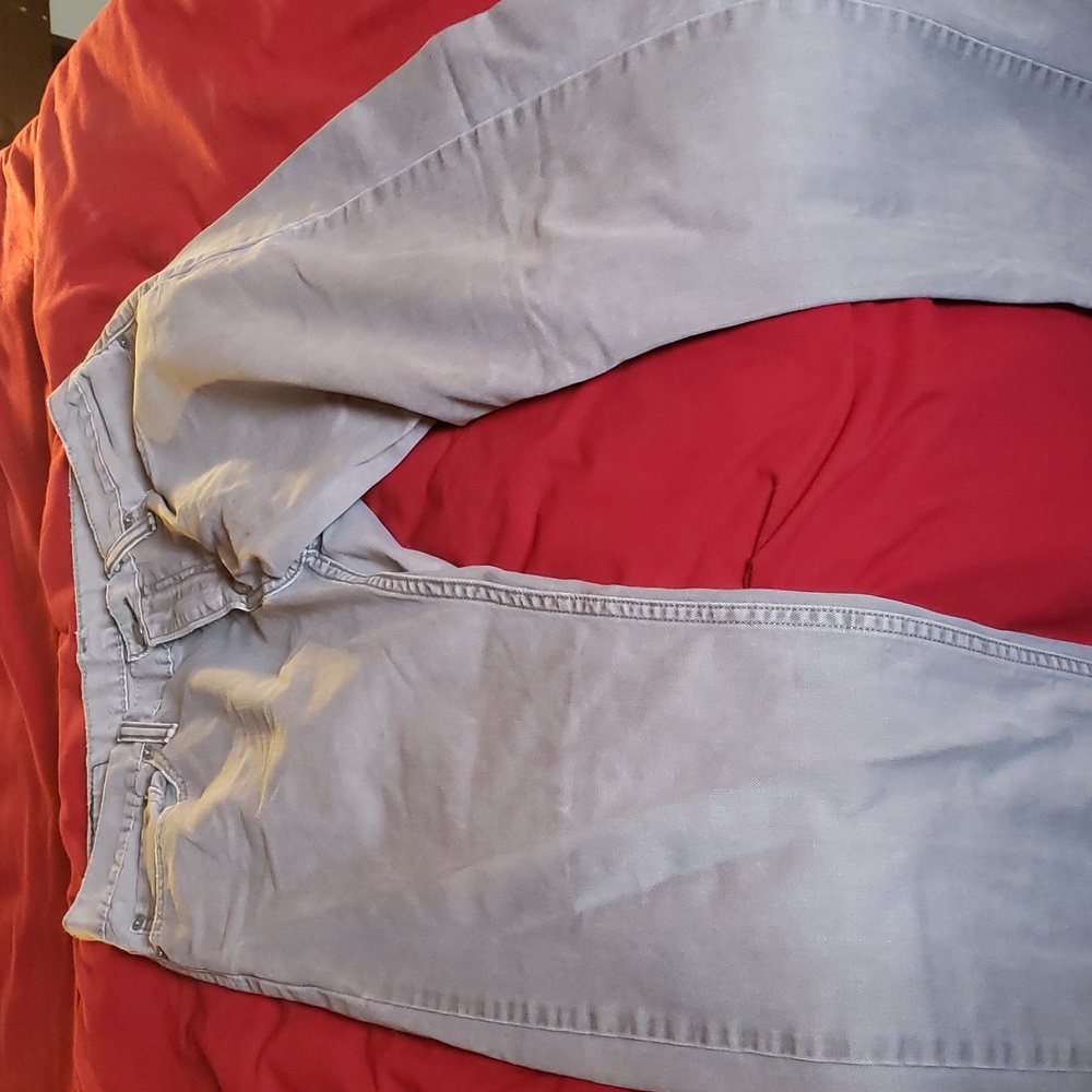 Mens Grey Levi Jeans